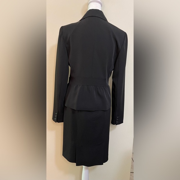 Nine West Women’s Suit 2 Pieces Set Black Jacket Blazer & Skirt Size 2 - Picture 11 of 17